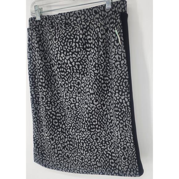 41 Hawthorn Gray Leopard Knit Pencil Skirt  Size Large - Picture 4 of 8